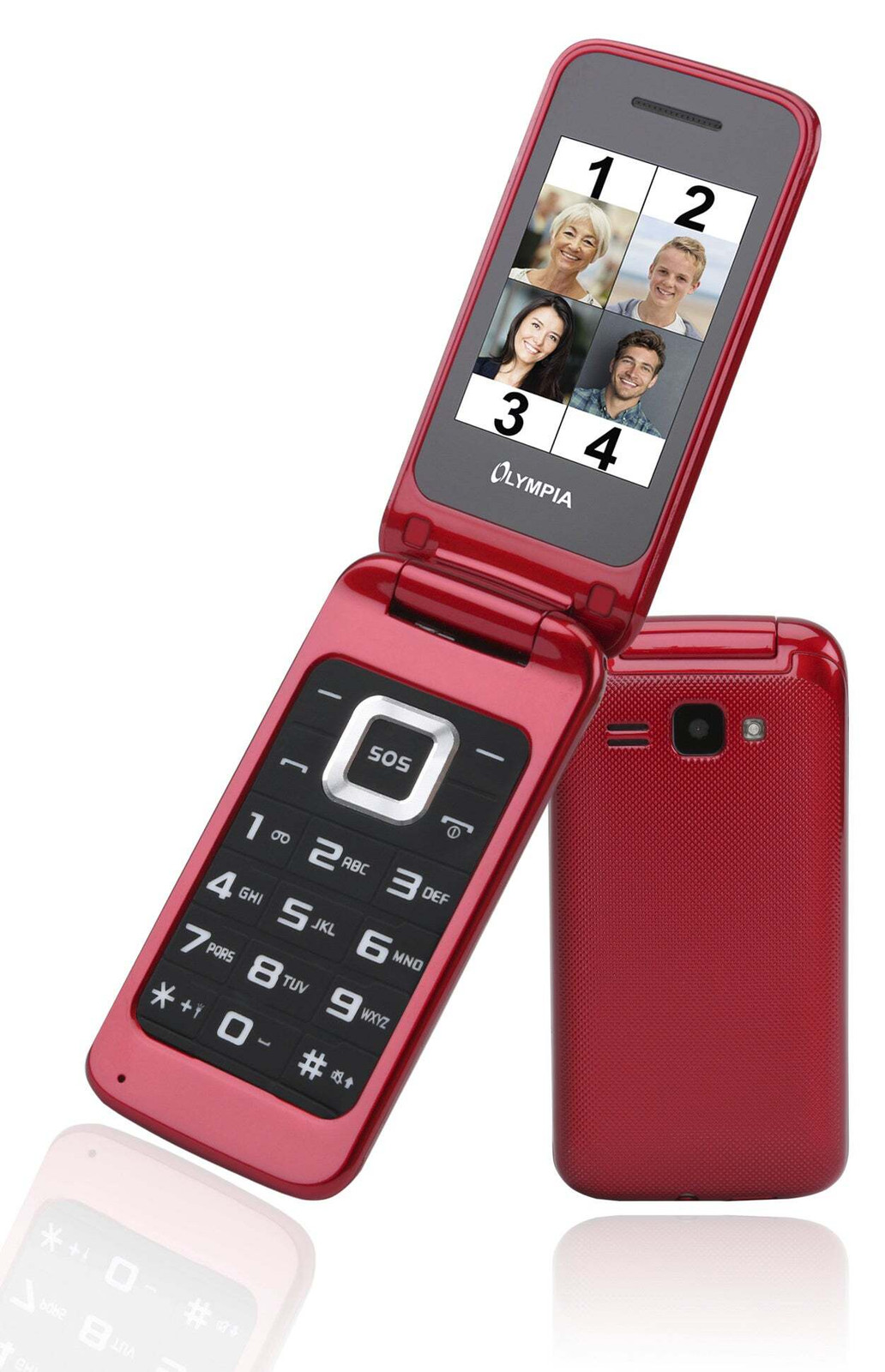 Olympia Luna Functionele mobiele telefoon met Dual-SIM en microSD-slot