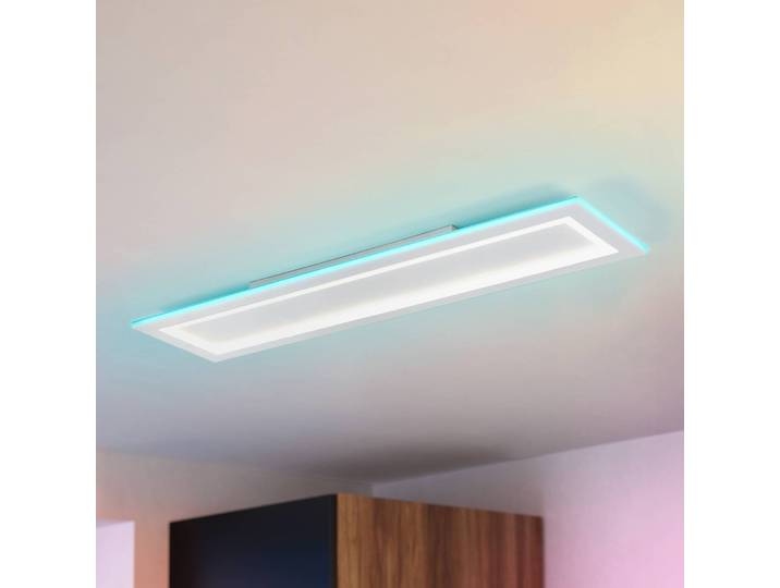 EGLO connect Smart Home Deckenlampe Connect Padrogiano-Z, dimmbar, weiß / opal, für Wohn- / Esszimmer, Metall, Modern, Smart Home Deckenlampe