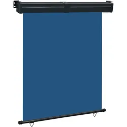 vidaXL Balkon-Seitenmarkise 145x250 cm Blau