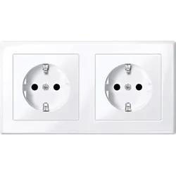 Merten SCHUKO-Steckdose aws/gl MEG2328-1425