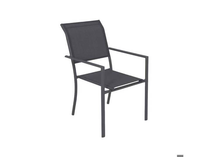 Chaise de jardin grise Ilona (lot de 2)