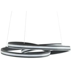 Trio LED-Pendelleuchte  schwarz  ́gedreht ́   , schwarz , Maße (cm): H: 150  Ø: 60