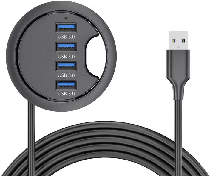 INF USB 3.0 4-Port Hub: High-Speed Datenübertragung & Erweiterung