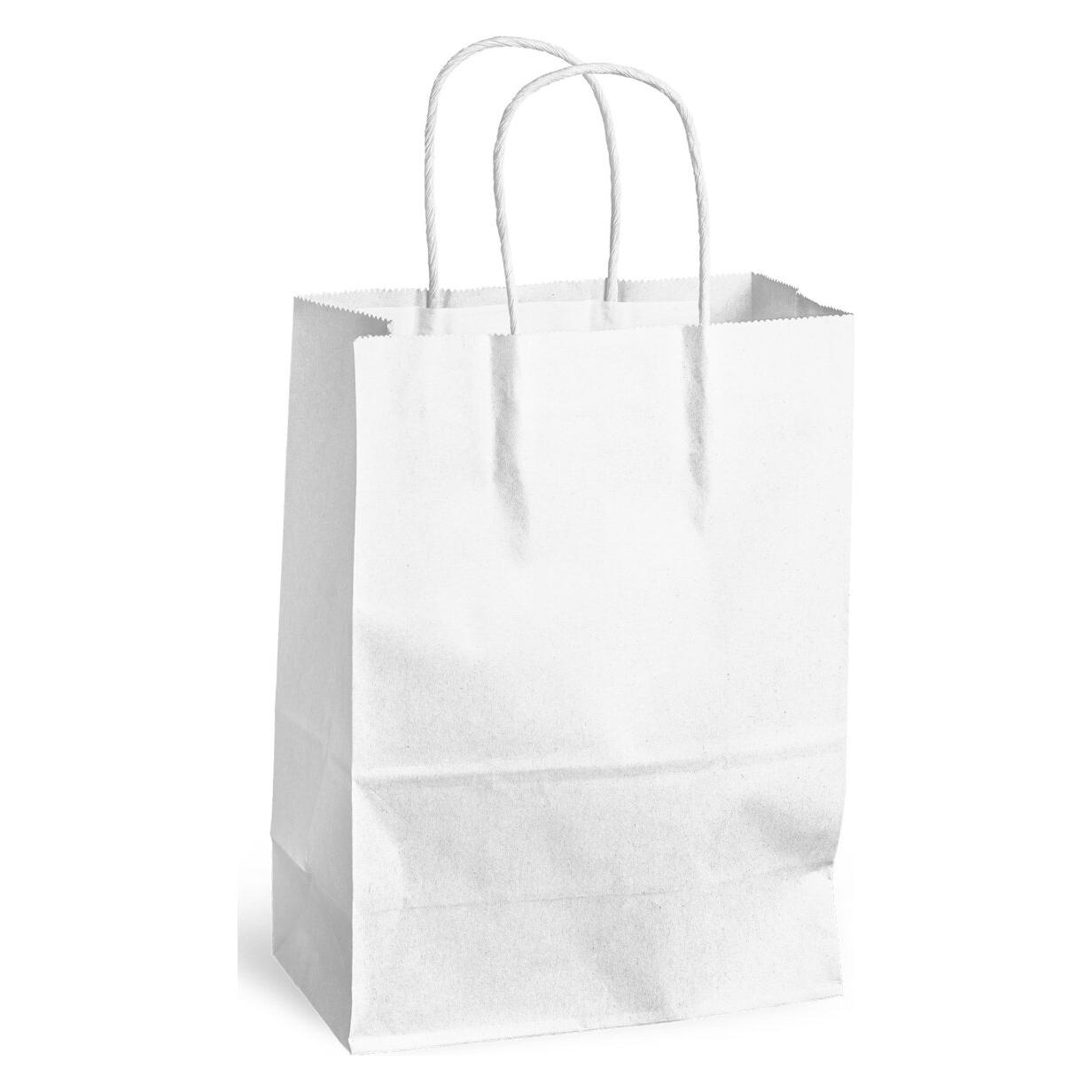 Markenlos Tragetasche 180x80x240mm weiss (300 Stk.) (30108498)