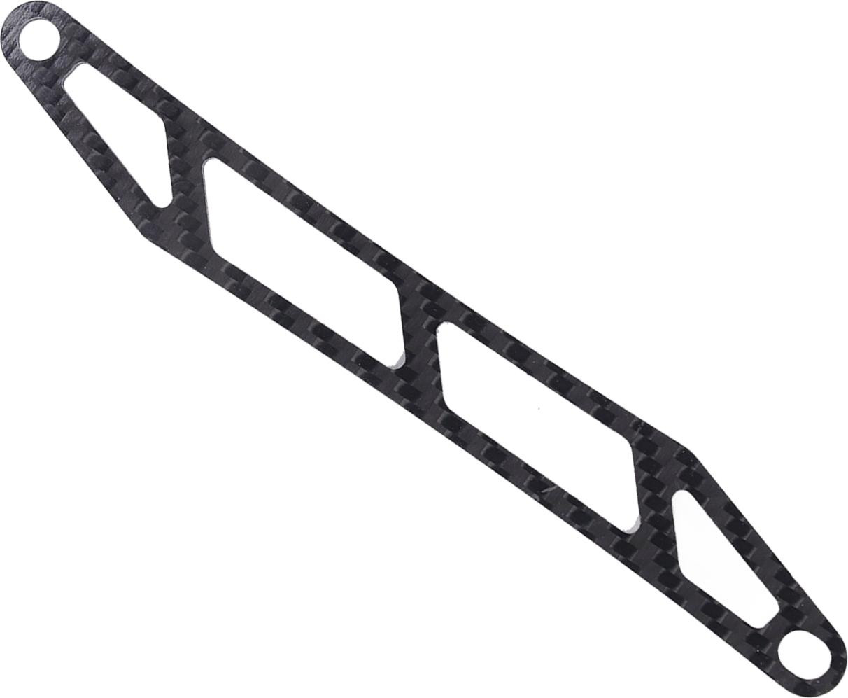 Gistuch RC-batterijhouderplaat van koolstofvezel in het zwart voor Tamiya TT02 TT02B 1/10
