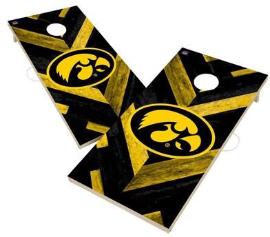 Skip's Garage Iowa Hawkeyes Regulation 2x4 Cornhole Boards - V6