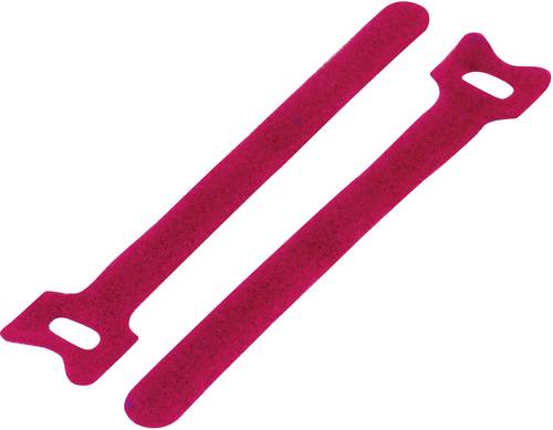 KSS MGT-240RD Klettkabelbinder zum Bündeln Haft- und Flauschteil (L x B) 240mm x 16mm Rot