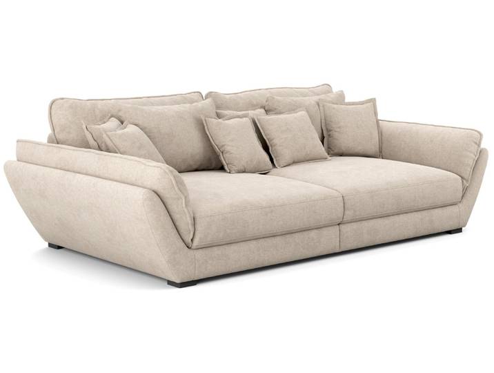 Lounge Handmade Big Sofa PEACE, sand, Webstoff