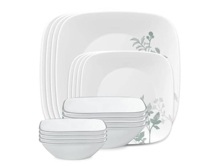 Corelle Square Amalie Tafelservice für 4 Personen, 16-teilig