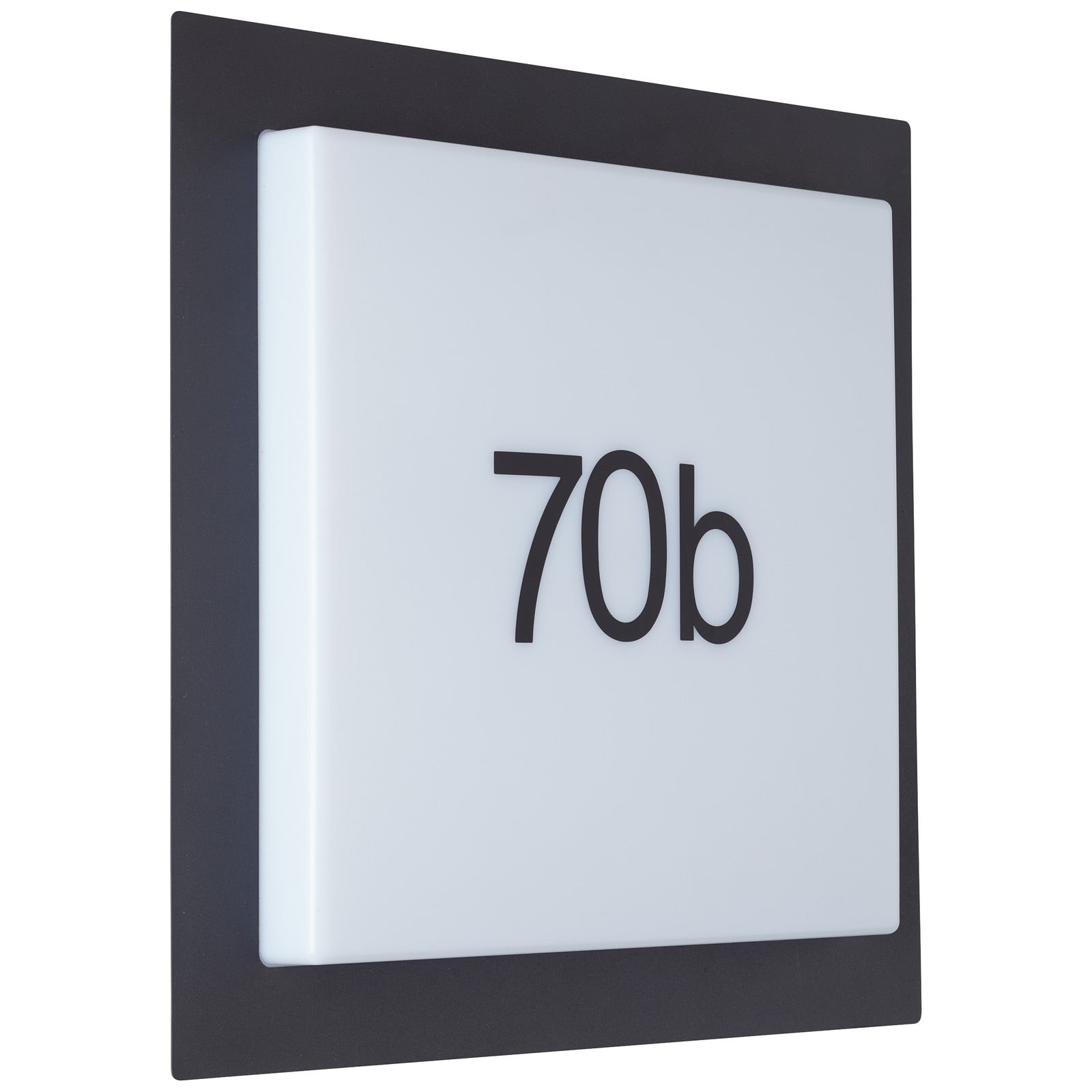 Brilliant LED Buitenwandlamp Sten, wit/zwart, 30 x 30 cm
