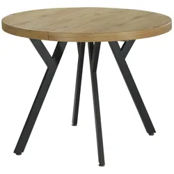 Runder Ausziehtisch   ¦ holzfarben ¦ Maße (cm): B: 100 H: 76 T: 100.0