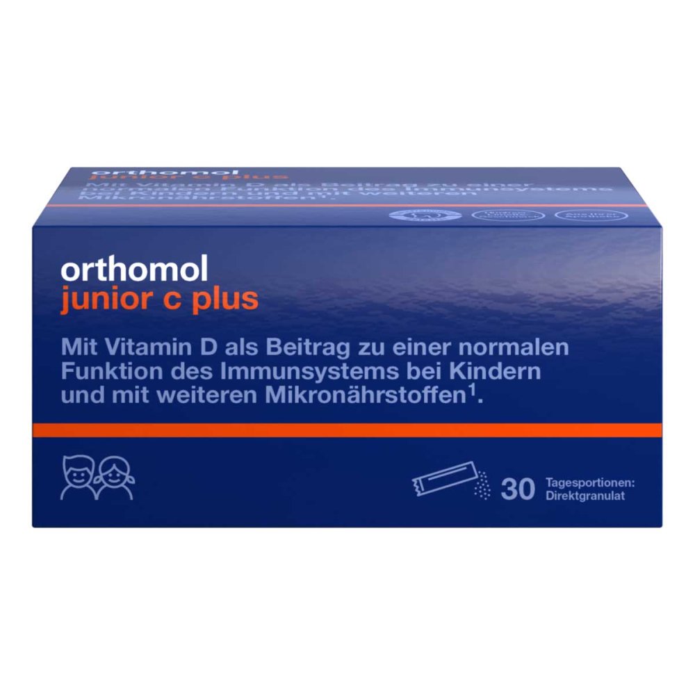 Orthomol pharmazeutische Orthomol junior C plus Direktgranulat Himbeer-Limette 10013216