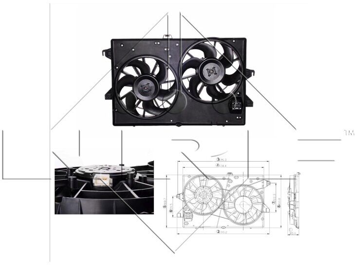 Ventilateur De Refroidissement Moteur Nrf 47566