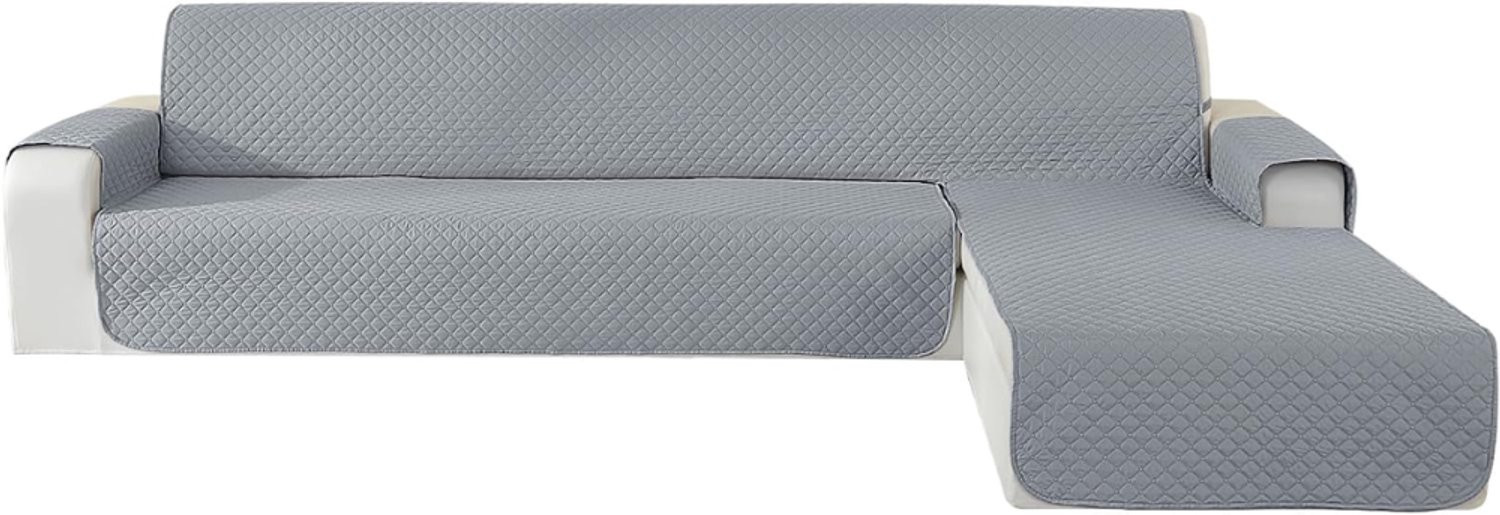 VH Supplies Stretch Hoekbank Hoes Lichtgrijs