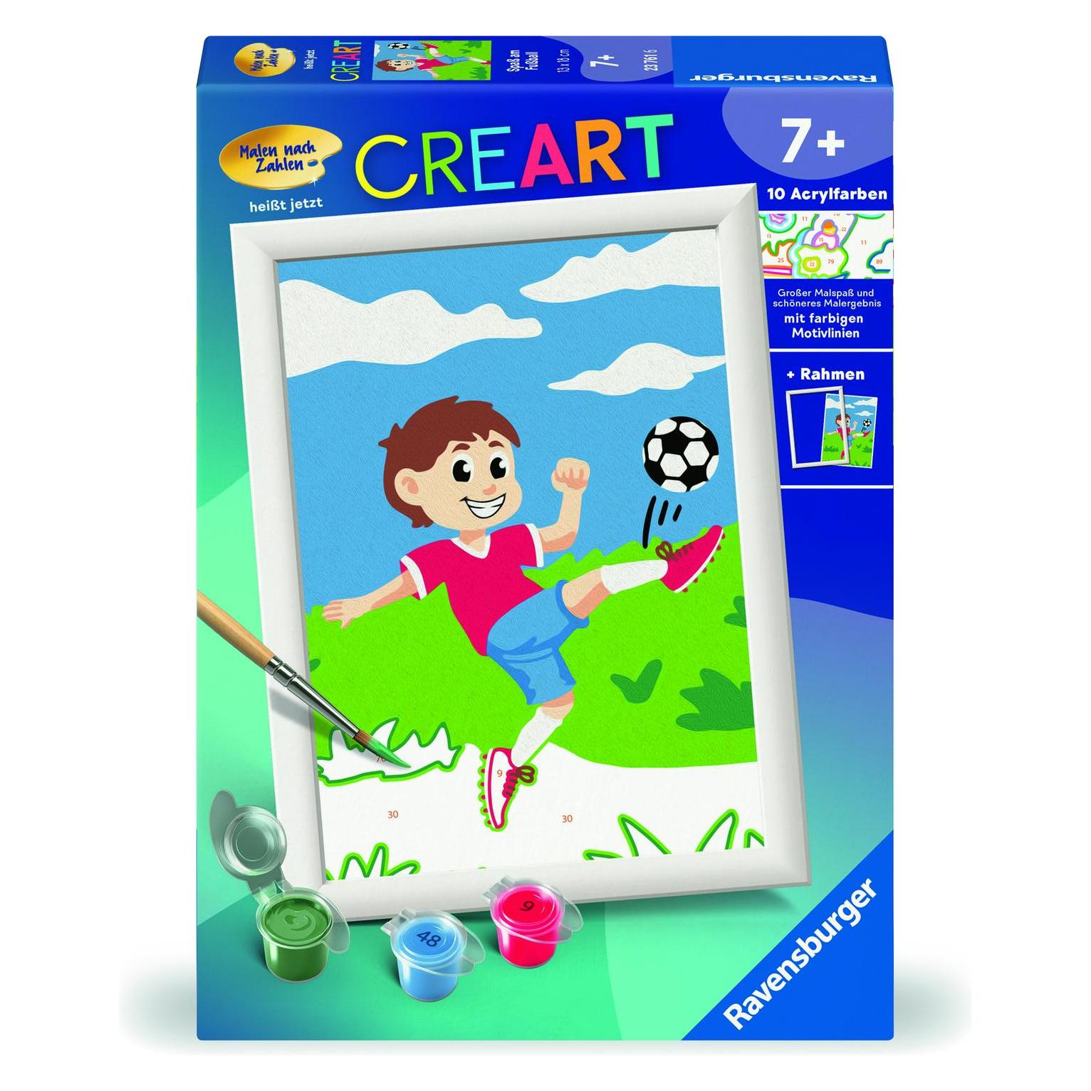 Ravensburger Malen nach Zahlen 23761 - Spass am Fussball - Kinder ab 7 Jahren (23761)