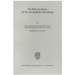 Die Rolle des Staates für die wirtschaf, Fachbücher von Fritz Blaich