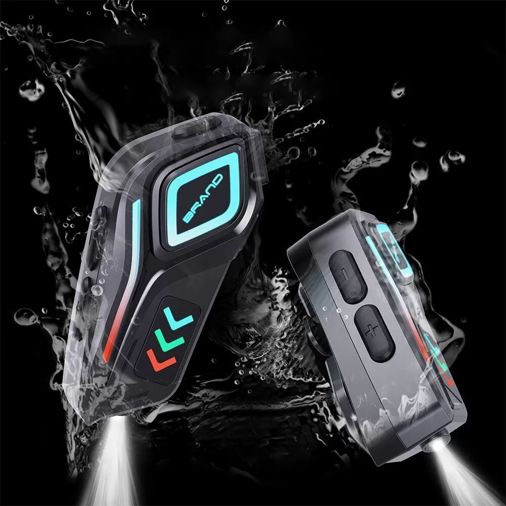 INF Helm Bluetooth Headset 2-in-1 mit Mikrofon – Lange Akkulaufzeit & Geräuschunterdrückung