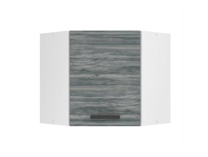 B Belini Group Hängeschrank SGN 60 cm, mit 1 Tür, Glamour Wood, Grau, Holz, 60x58x60 cm, Küchen, Küchenmöbel, Küchenschränke, Küchenoberschränke