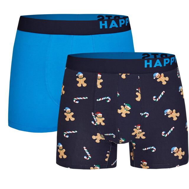 Happy Shorts 2-pack kerst boxershorts heren gingerbread man