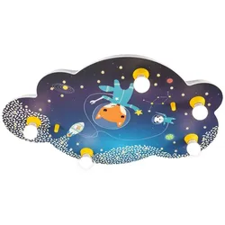 Elobra LED Bildwolke LITTLE ASTRONAUTS SPACE MISSION, 5x E14, 40 LEDs, blau ELO-138380
