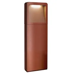 ROSSINI ILLUMINAZIONE BRAD Outdoor-Pollerleuchte – LED-Pollerleuchte 7 W 49° 3000 K IP65 aus lackiertem Corten-Aluminium, Höhe 35 cm – Rossini-Gruppe