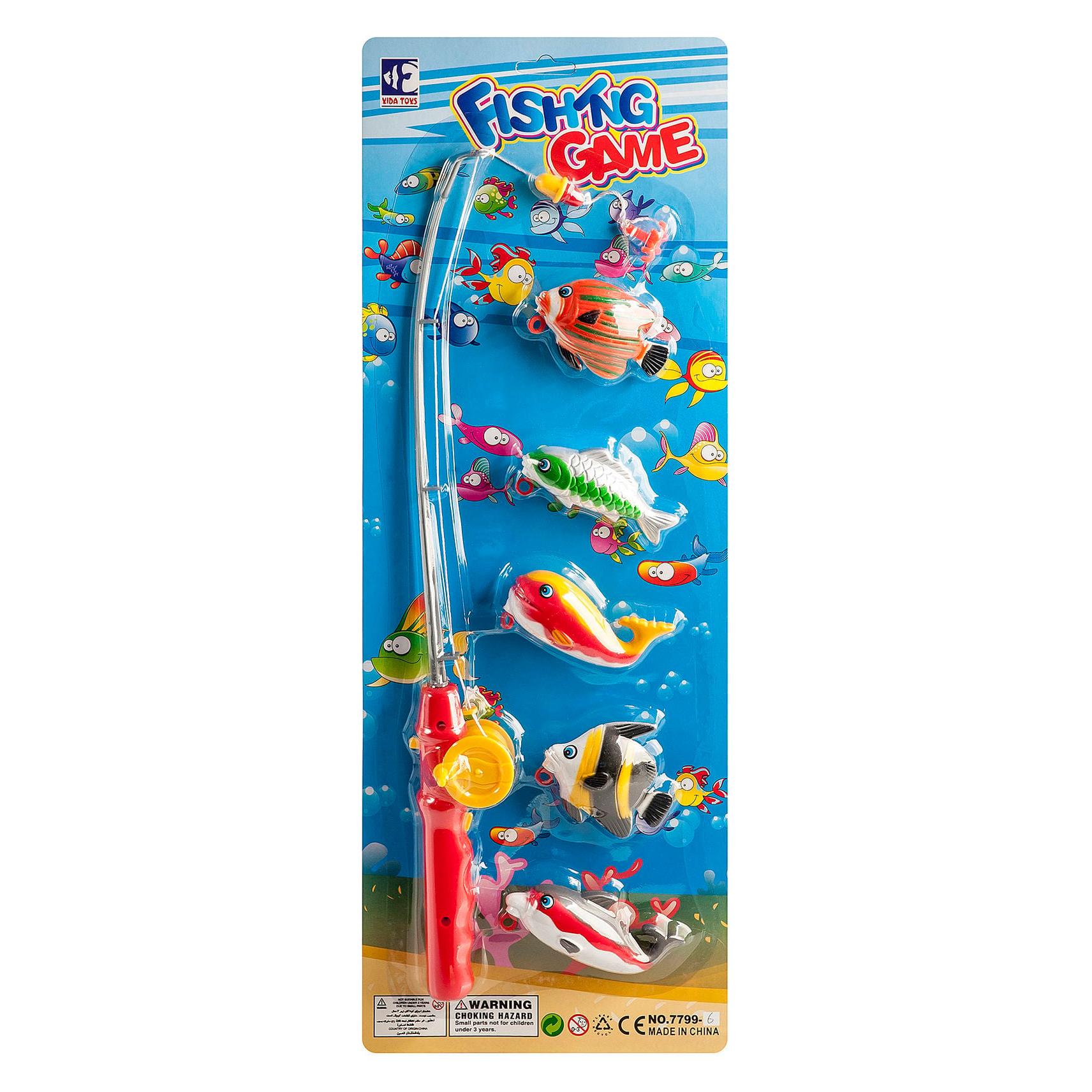 Games Vini Game - Fishing Rod Set with Hook & 5 Fish (31238) (31238)