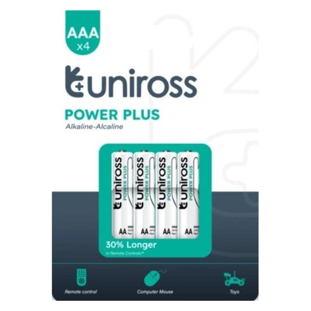 Uniross Batteri 40 stk AAA/LR03 Alkaline (40 Stk., AAA, 1100 mAh) (UPPAAABX40)