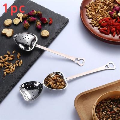 Uplifted Finds Heart Shaped Stainless Steel Tea Strainer Fine Mesh a