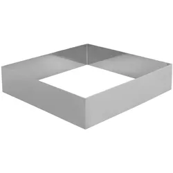 Schneider - Tortenring "Quadrat", Edelstahl, 200 x 200 x 50 mm