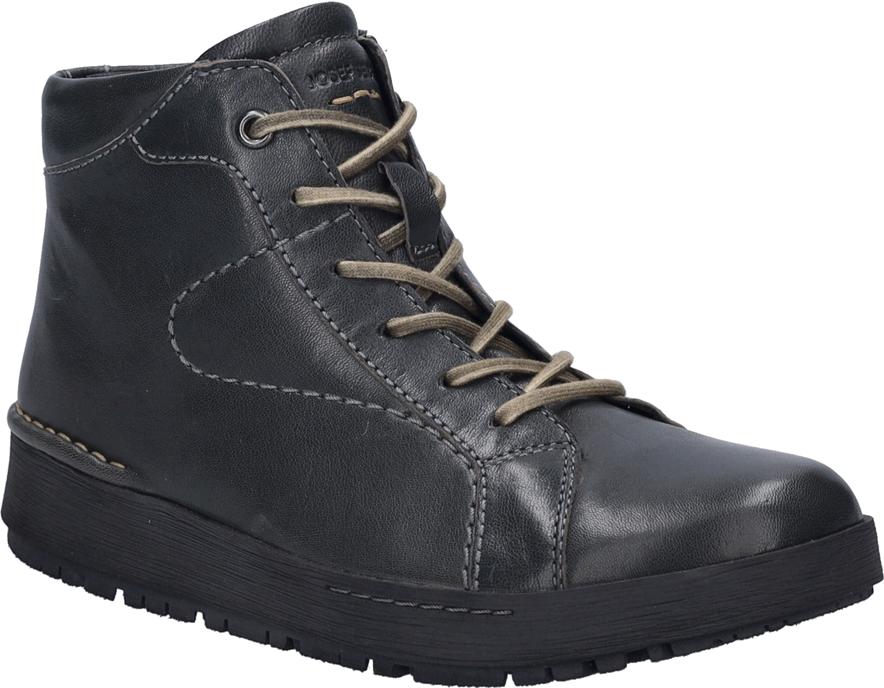 Stiefelette JOSEF SEIBEL "Anna 03, granit", Damen, Gr. 39, grau (granit), Obermaterial: 100% Rindsleder Leather cow., Schuhe Stiefelette