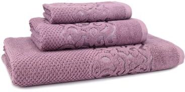 EastNBlue East'N Blue Galata Turkish Cotton Bath Towel Set (Set of 3) - (1 Bath Towel, 1 Hand Towel, 1 Washcloth)