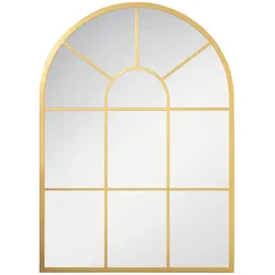 HOMCOM - Wandspiegel - 70L x 2B x 50H cm - gold