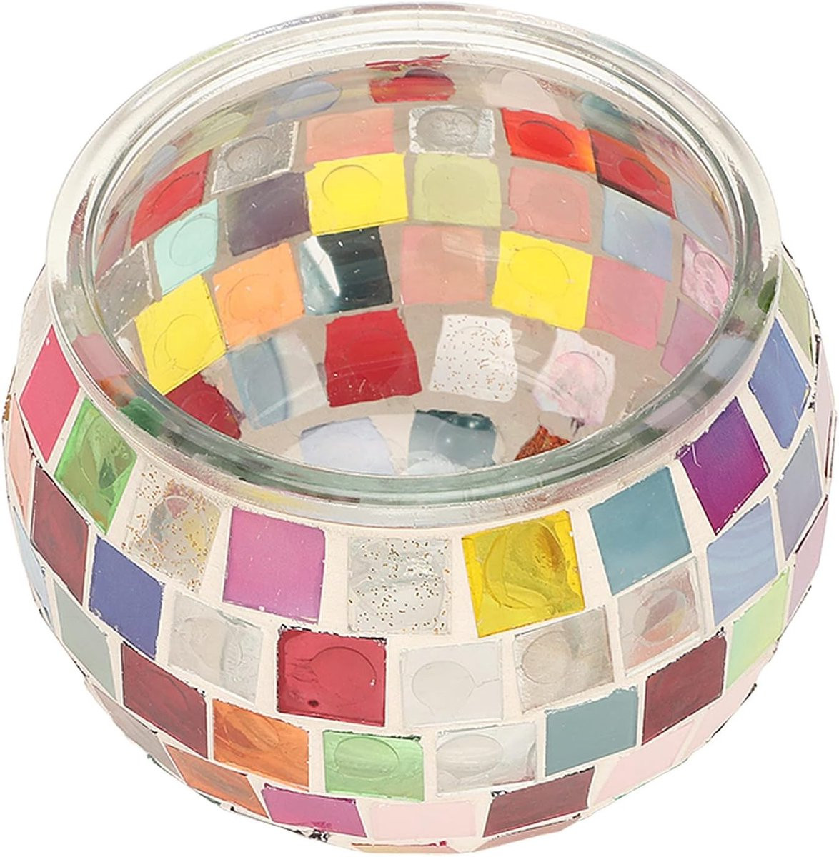 Handgemaakte Mozaïek Glazen Kandelaar Multicolor