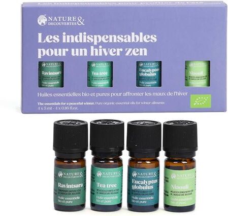 Nature & Decouvertes Caixa 4 Óleos Essenciais Bio Inverno Zen - Nature & Découvertes