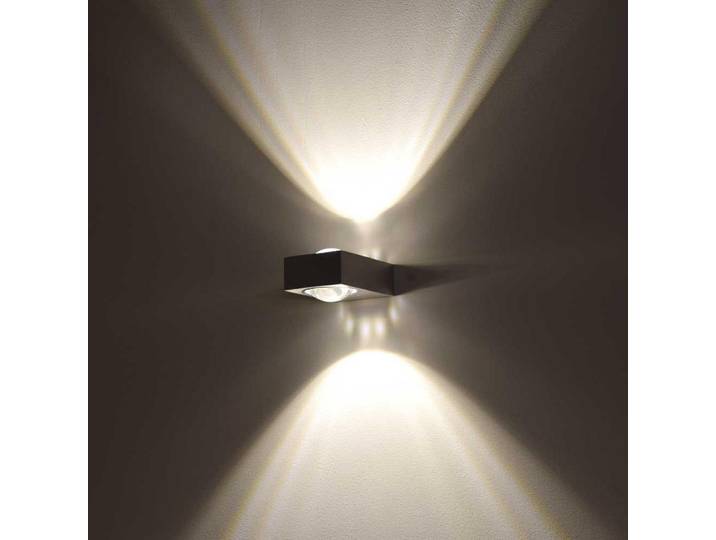 s.luce Led-Wandlampe Beam X Schwarz, Metall, Rund,Rund, G9, 8x4x12 cm, Lampen & Leuchten, LED Beleuchtung, LED-Wandleuchten