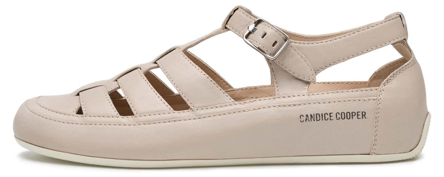 Candice Cooper Damen Rock T-Bar Flache Sandale, Größe 42, dove, 42 EU