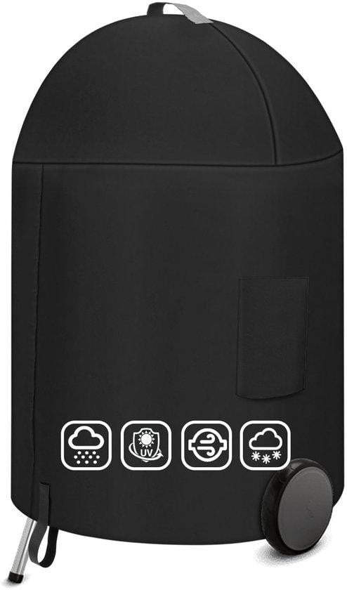 Weber waterdichte beschermhoes voor houtskoolbarbecues, zwart, 57 cm