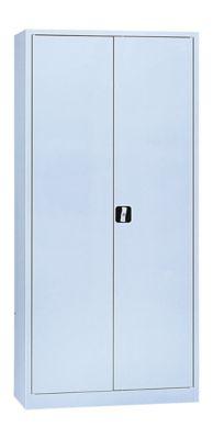 Garderobenschrank, mit Mitteltrennwand, lichtgrau/lichtgrau