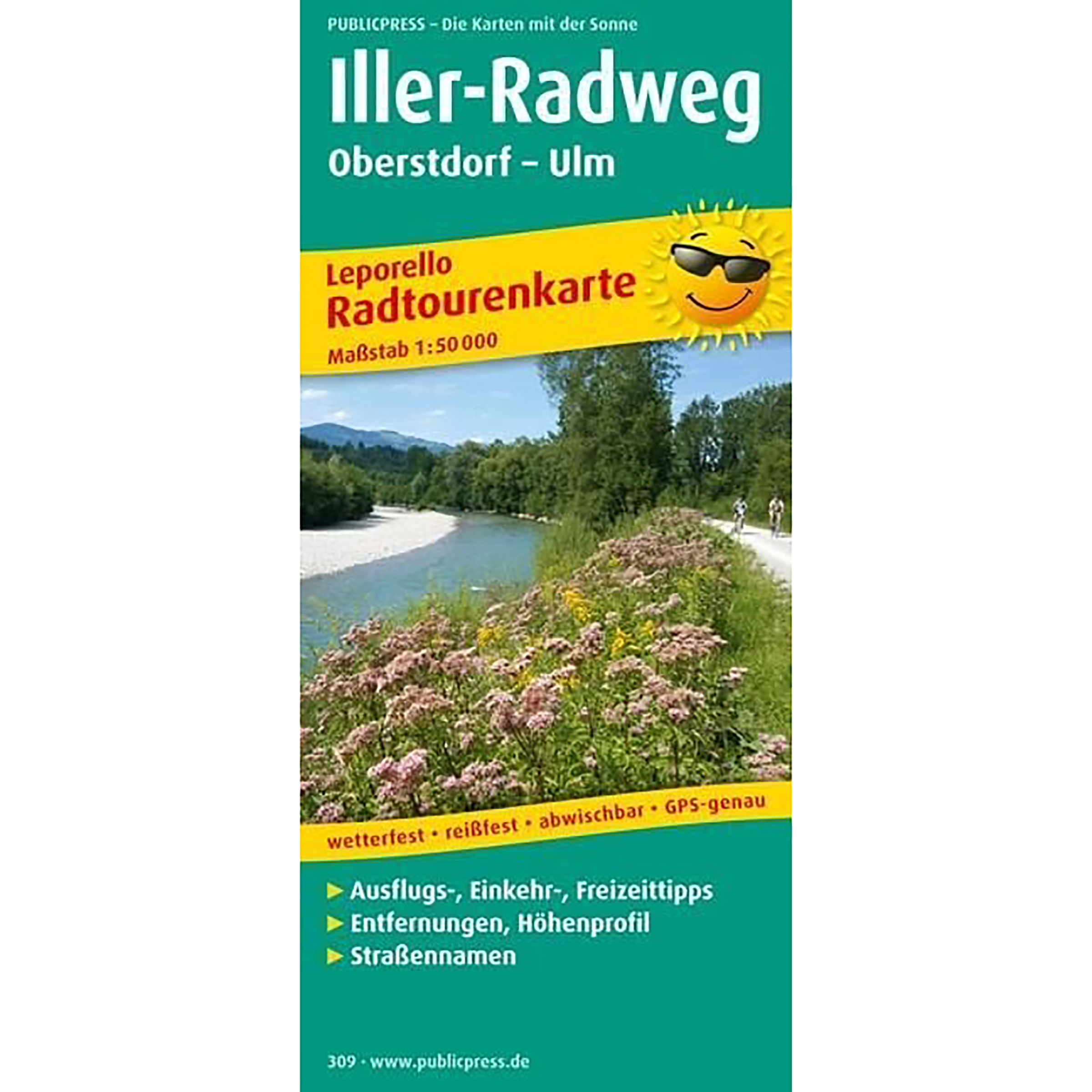 PublicPress RWK 309 Leporello Iller - Radweg Fahrradführer Bikepacking