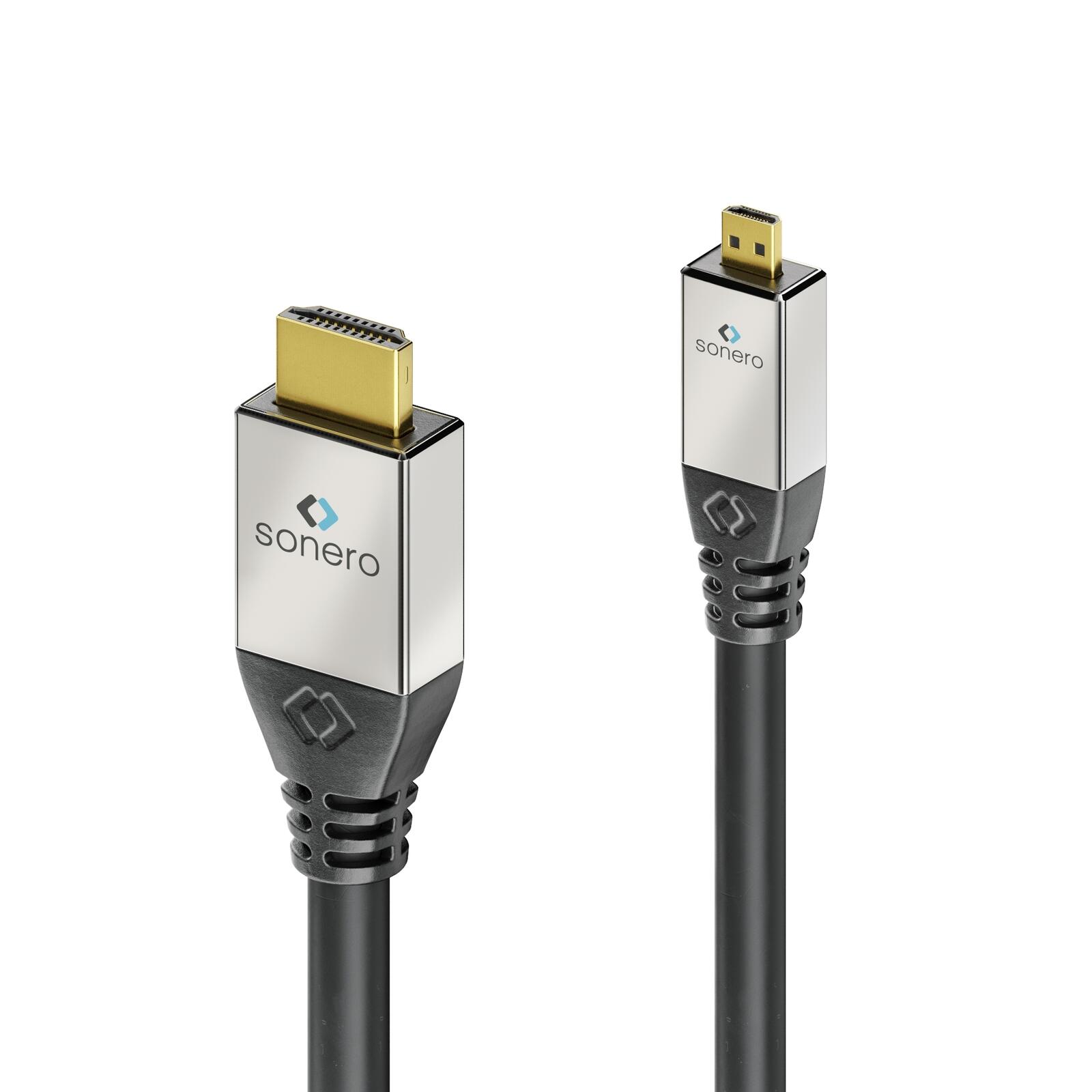 Sonero HDMI auf Micro HDMI Kabel 2,0m S-HC300-020