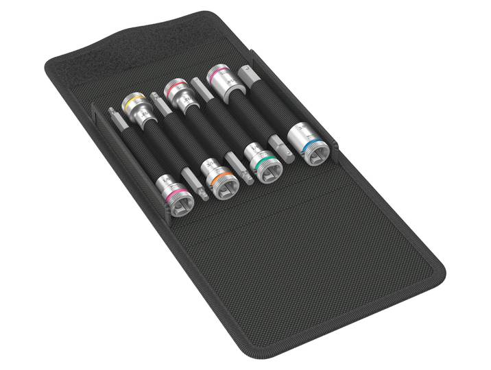 8740 B HF Imperial 1 Jeu de douilles à embout Zyklop\, à emmanchement 3/8\ \, avec fonction de retenue pour vis à six pans creux\, 7 pièces