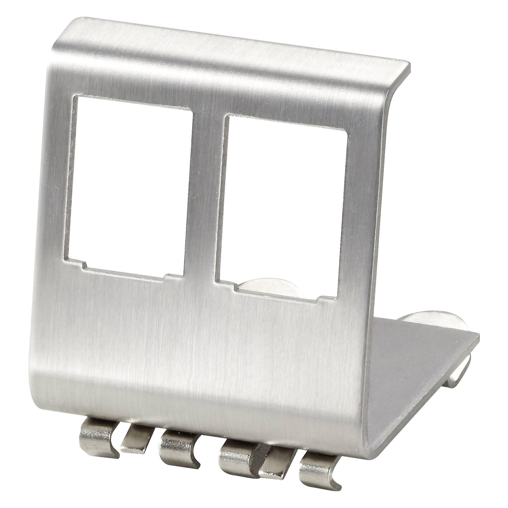 Renkforce 2 Port RJ45 Keystone Modul für Hutschiene (Keystone Modulhalter) (RF-4538246)