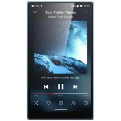 FiiO JM21 (32 GB), MP3 Player + Portable Audiogeräte, Blau, Silber