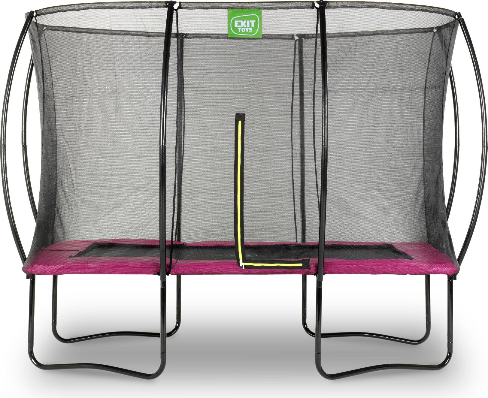 EXIT Silhouette Trampolin 214x305cm, auf Beinen, Rechteckig, für Kinder, Rosa