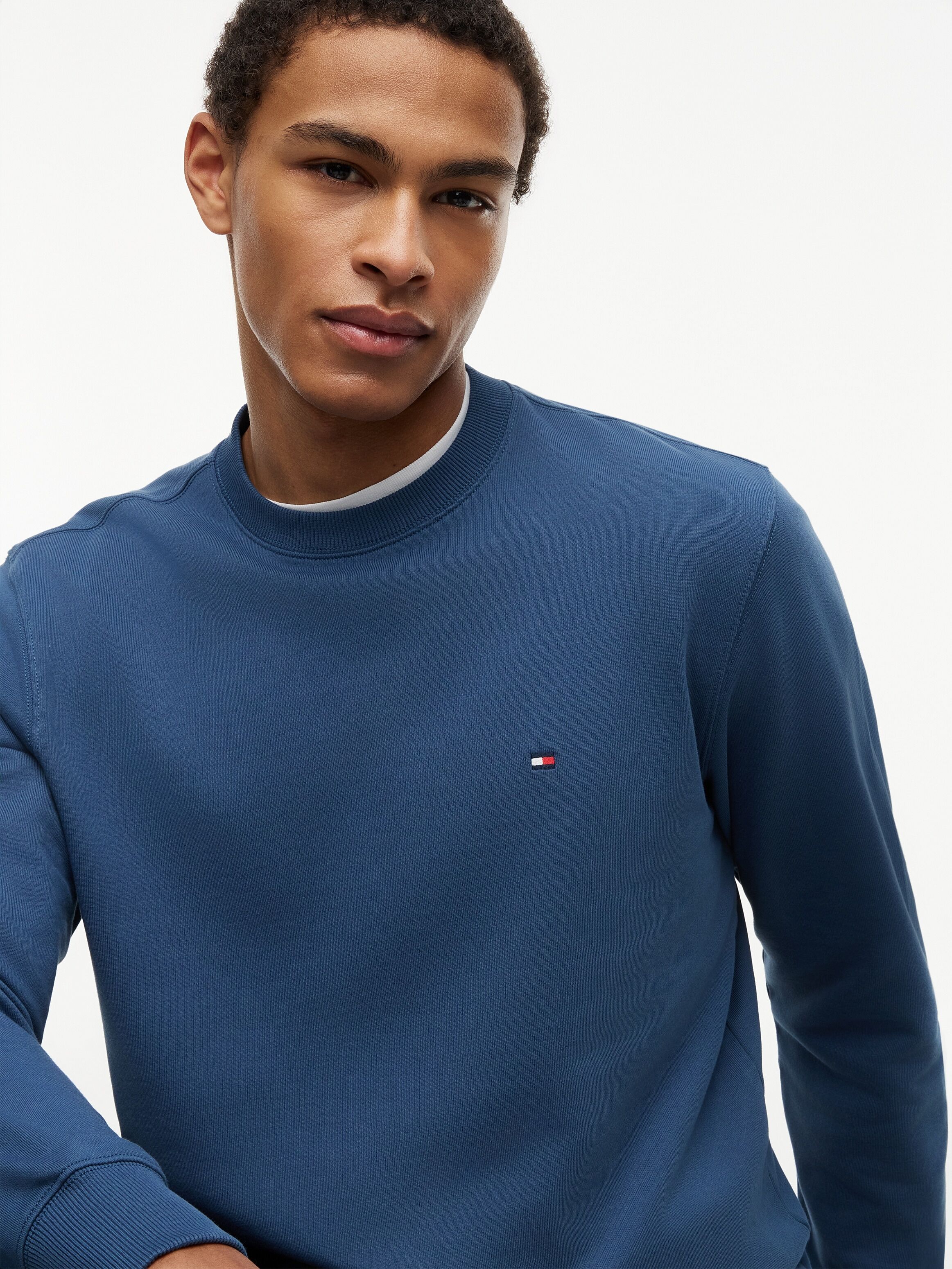 Tommy Hilfiger "ESSENTIAL TERRY CREWNECK" aegean sea S