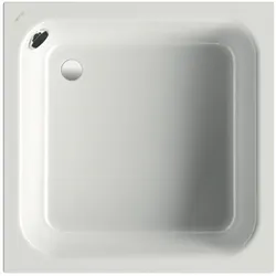 Bette quadrat Duschwanne „BetteDelta“ 800 × 800 mm ohne Oberflächenbeschichtung, ohne Oberflächenveredelung, ohne Wannenträger, in Ebony