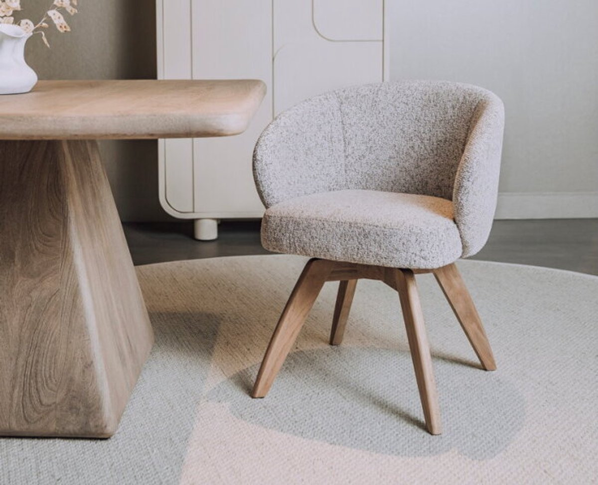Tower Living Brescia fauteuil draaibaar - beige wit