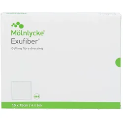 Exufiber 15x15 cm Gel-Faserverband 10 St