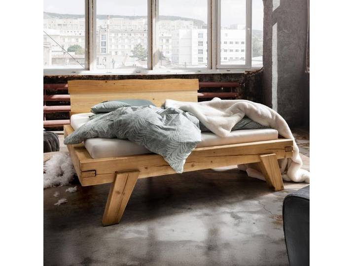 Balkenbett Tunja Komfort Fichte Massivholz