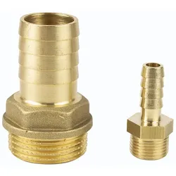 Messing Gewinde-Fitting Schlauchanschluss - schwere Ausführung (Ausführung: 2''AG - L=60mm )